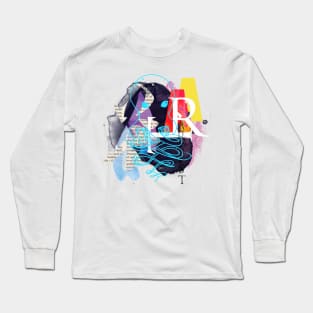 Octopus abstract collage Long Sleeve T-Shirt